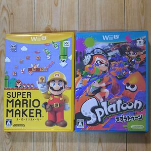 WiiU スーパーマリオメーカー スプラトゥーン 2本セット