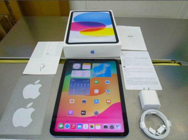 【ほぼ未使用】iPad 10.9インチ 第10世代 WiFi + Cellular 64GB ブルー