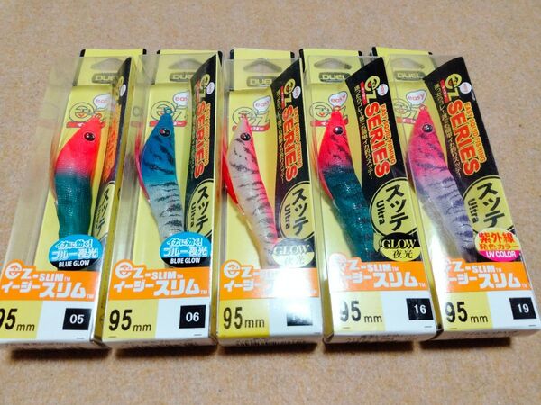 デュエル イージースリム 95mm 5個セット 新品16 DUEL ez-SLIM イカメタル オモリグ スッテ ドロッパー