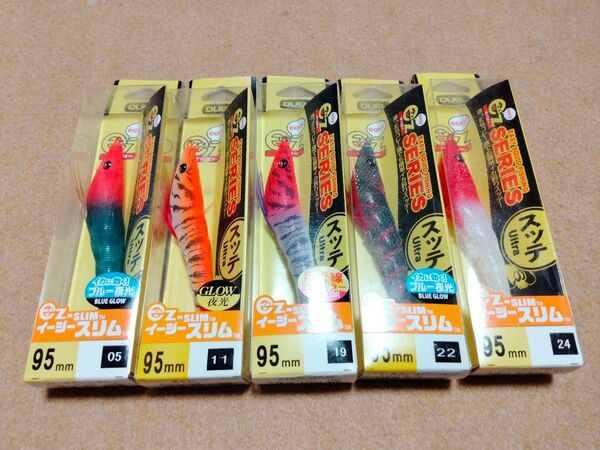 デュエル イージースリム 95mm 5個セット 新品18 DUEL ez-SLIM イカメタル オモリグ スッテ ドロッパー