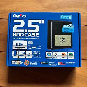 ⑨Groovy 2.5インチHDDケース IDE-CASE2.58K 新品未開封