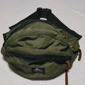  Gregory GREGORY waist bag khaki color secondhand goods. shoulder bag 