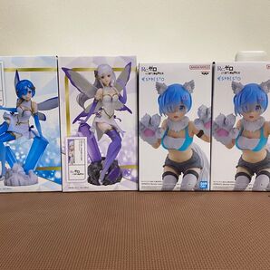 Re:ゼロから始める異世界生活フィギュア4体セット