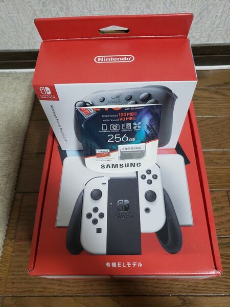 Nintendo Switch 有機ELモデル ホワイト プロコン microSD 256GBセット売り