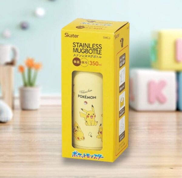 【保温 保冷】ポケモン ピカチュウ 直飲み ステンレスマグボトル 350ml ①