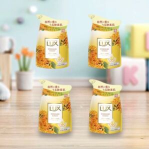 LUX ボディソープ 金木犀 キンモクセイ香り 詰め替え 300g×4袋セット⑤