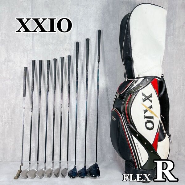 W680 DUNLOP XXIO ゼクシオ メンズ ゴルフ クラブセット 11点 白 黒 赤 ゴールド 初心者 入門