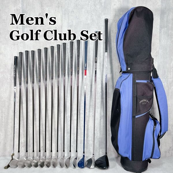 W867 メンズ ゴルフ クラブ フルセット 15点 S-YARD AXEL 他 初心者 入門 ビギナー