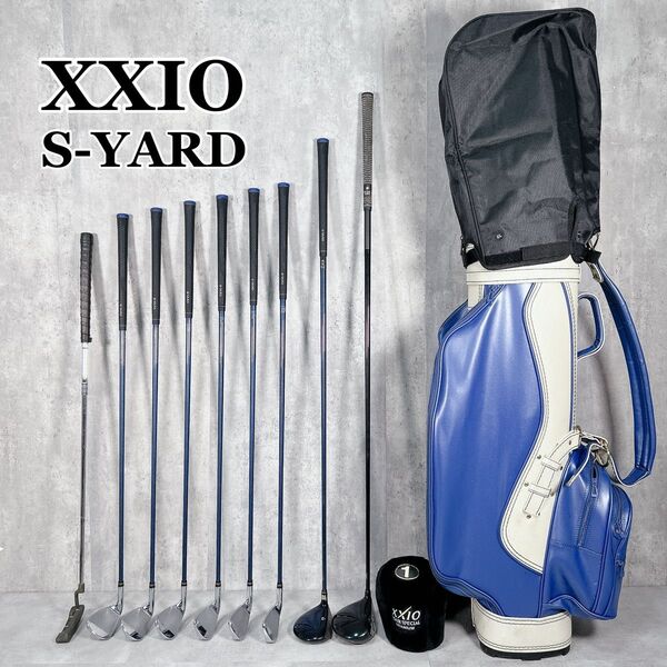 W919 XXIO S-YARD メンズ ゴルフ クラブ セット 11点 キャディバッグ 社外フードカバー新品取付 初心者 入門