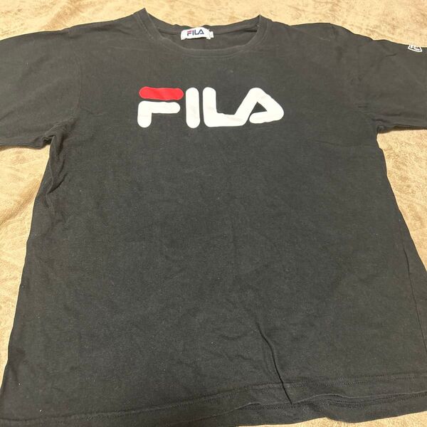 フィラ 黒 半袖 Tシャツ FILA レディース L