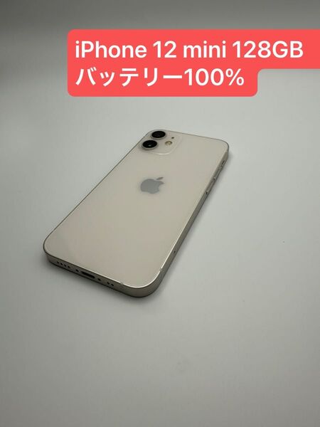 iPhone 12 mini 128GB バッテリー100% SIMロック解除済み -2900