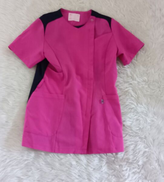mizuno ミズノ スクラブ レディース L ナースウェア ピンク ナース服 看護 介護 医療 制服