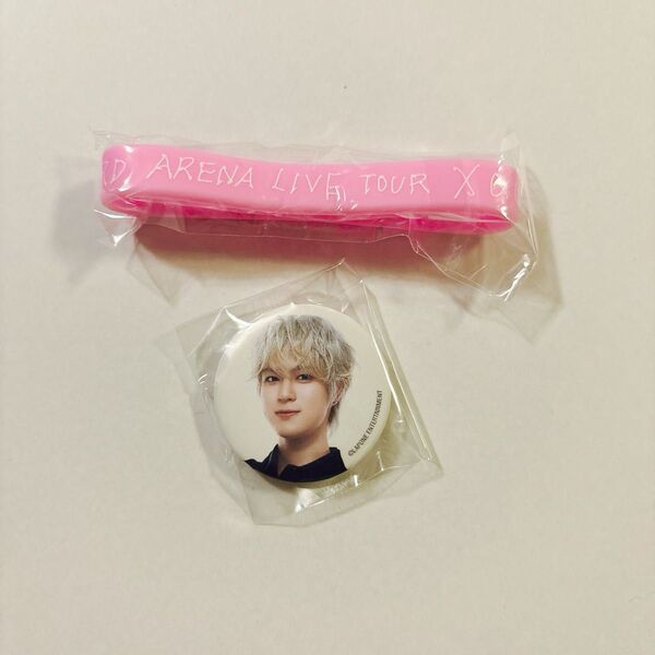INI 3RD AREANATOUR XQUARE 佐野雄大 缶バッジ ラバーバンド