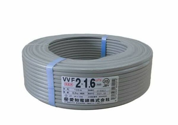 在庫限り!! 新品 vvf 1.6× 2c 100m 愛知電線Fケーブル
