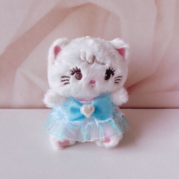 ハンドメイド ぬいぐるみ mikko ぬい服 ワンピース フリル ドレス リボン