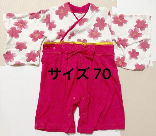 女の子 ベビー 袴ロンパース お食い初め 袴ロンパース ロンパース 初節句 女の子 袴 ベビー 赤