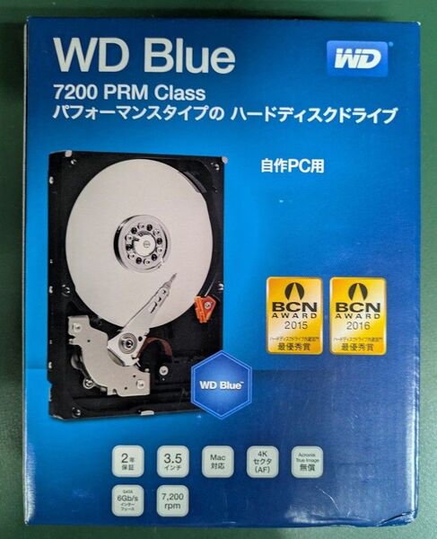 WD Blue HDD 1TB WD10EZEX 7200prm 未使用新品