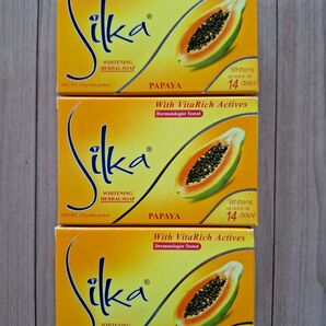 Silka パパイヤ石鹸 135g×3個セット