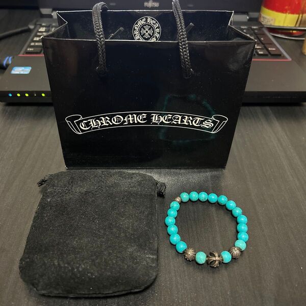 CHROME HEARTS クロムハーツ ターコイズブレスレット シルバー