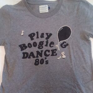 FC WORKS SPORTS Tシャツ Play Boogie & Dance 80's グレー サイズ2