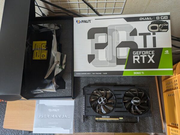 【中古】PALIT製 GEFORCE RTX 3060Ti Dual OC 8G 【グラボ】