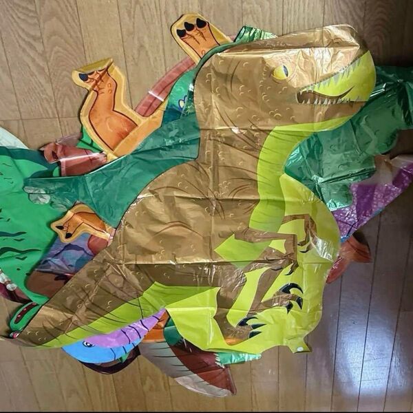 恐竜 風船 3D動物バルーンセット 誕生日飾り付け 8枚セット 大きい