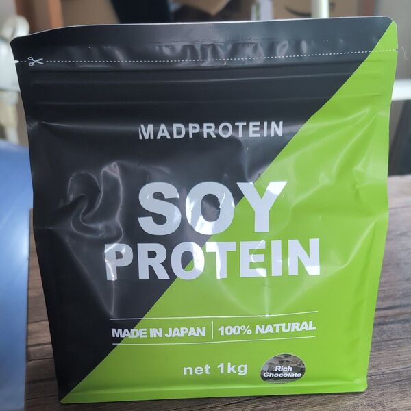 MAD PROTEIN ソイプロテイン リッチチョコレート 1㎏ 人工甘味料不使用 国内製造