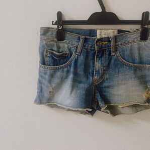 アナザーエディション ダメージデニムショートパンツ