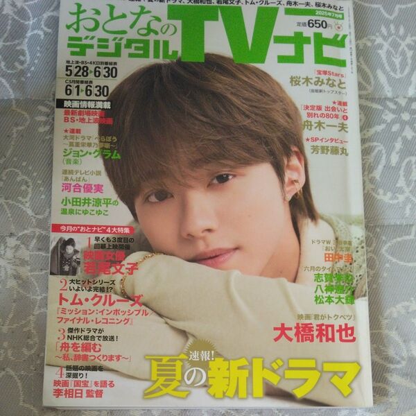 おとなのデジタルTVナビ 2025年7月号 (日本工業新聞社)