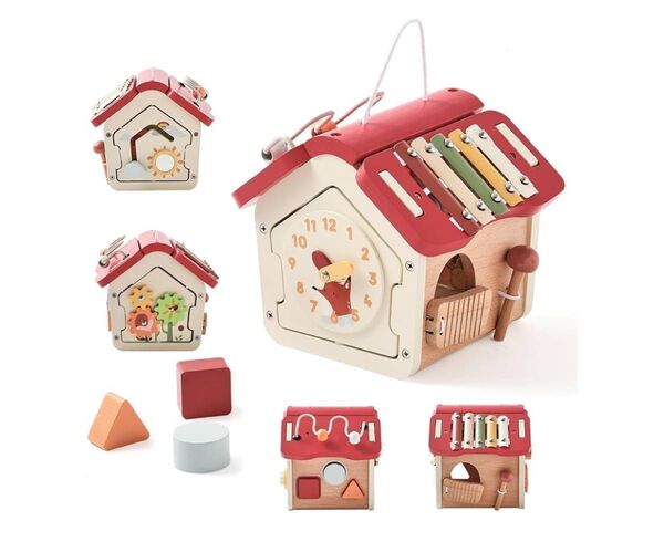 新品未使用品!知育玩具 木製 おもちゃ モンテッソーリ 出産祝い 型はめ プレゼントに 誕生日プレゼント 1歳 0歳