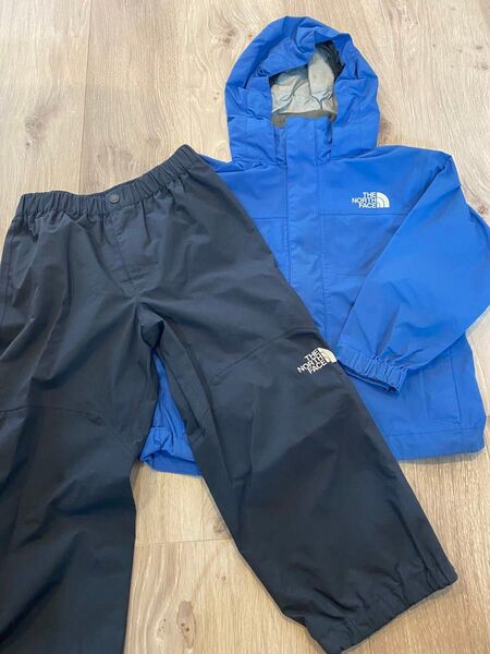 THE NORTH FACE ノースフェイス フード付き上下セット 100 レインウェア キッズ