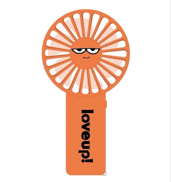 ポルノグラフィティ ポレンジくんネックストラップ付きハンディファン 扇風機 love up! ラバップ