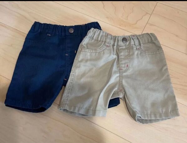 キッズ ハーフパンツ 2点セット 80 90