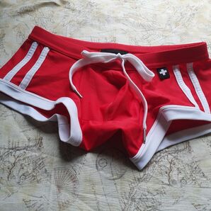 ADDICTED スイムウェア メンズ Sサイズ 赤 レッド 美品
