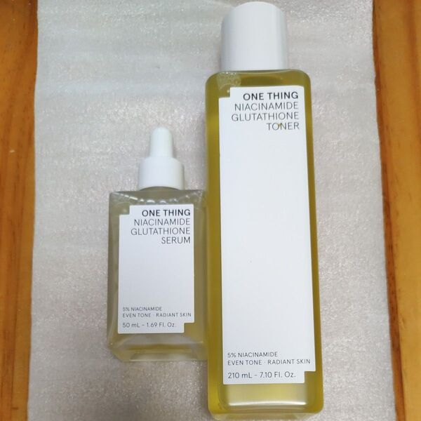 ワンシング(ONE THING)ナイアシンアミドグルタチオントナー 210ml ナイアシンアミドグルタチオンセラム 50ml