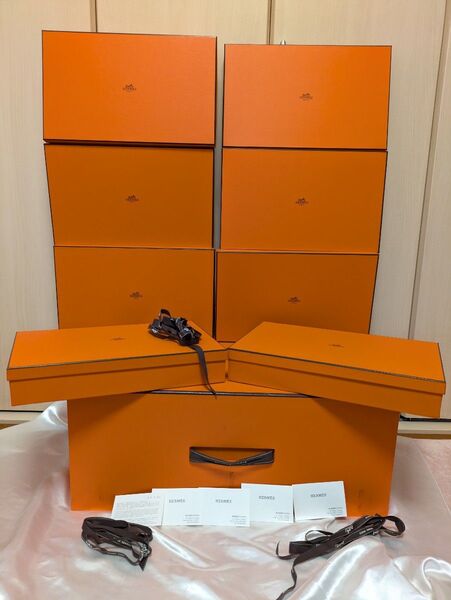 エルメス HERMES 空箱 900 2025年 8個セット まとめ売り 保存箱 空き箱 折りたたみ