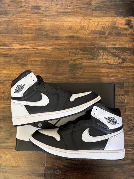 未使用◎ Nike Air Jordan 1 Retro High OG "Black/White" 27.5cm