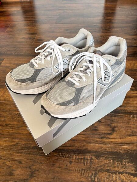 美品 NewBalance 990GY3 V3 グレー 28cm