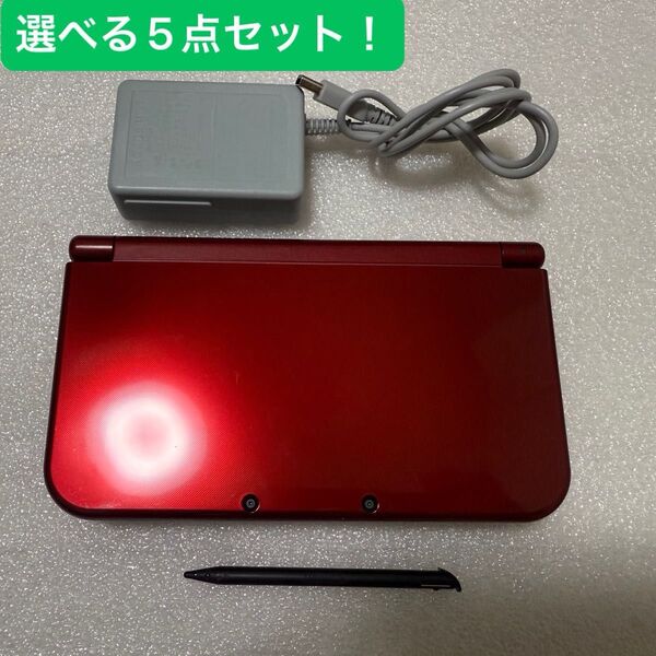 極美品【5点セット】NEW Nintendo 3DS LL【レッド】