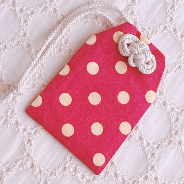 二重叶結びのお守り袋 《amulet case》
