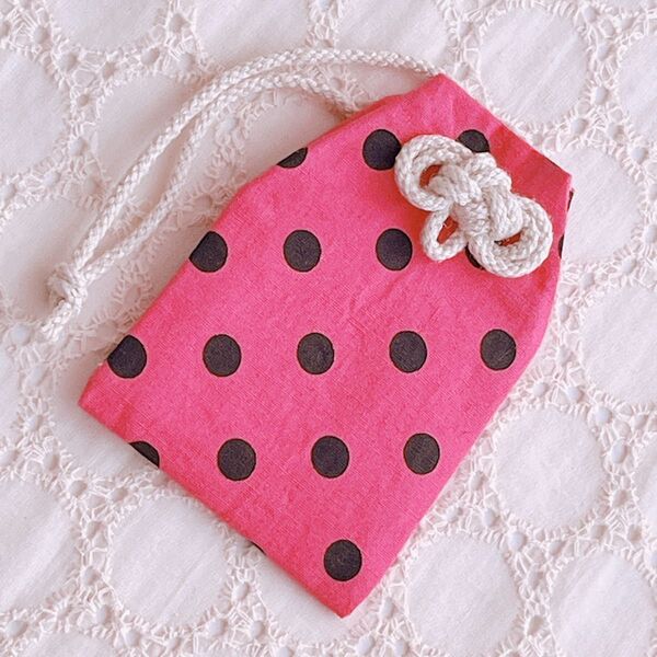 二重叶結びのお守り袋 《amulet case》