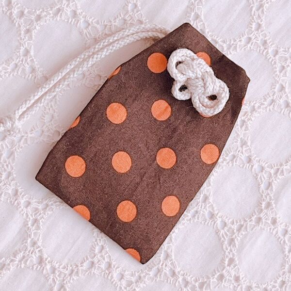 二重叶結びのお守り袋 《amulet case》