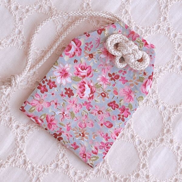 二重叶結びのお守り袋 《amulet case》