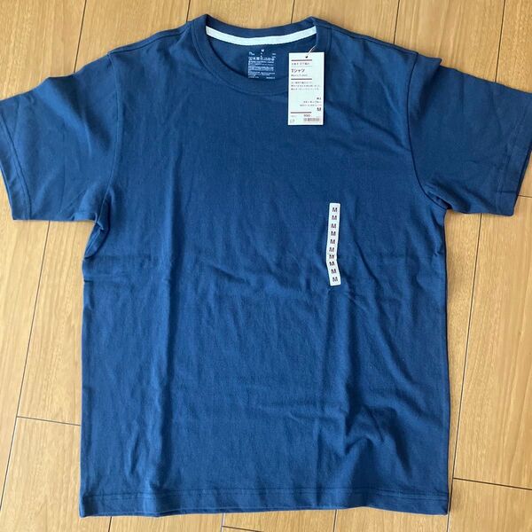 無印良品 半袖 Tシャツ スモーキーブルー 太番手 天竺編み