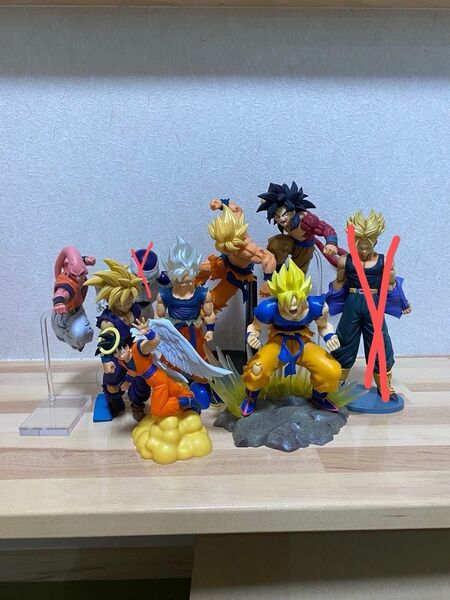 ドラゴンボール フィギュア まとめ売り プライズ スーパーサイヤ人 ゴジータ 孫悟空 孫悟飯 マッチメイカーズ