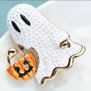 ブローチ ハロウィン ハロウィーン ゴースト おばけ かぼちゃ カボチャ アクセサリーピン かわいい 可愛い ユニーク