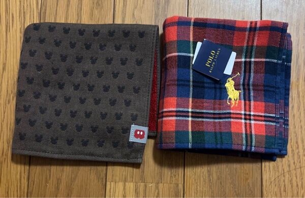 ハンカチ2枚セット ディズニー ミッキーマウス POLO RALPH LAUREN ラルフローレン