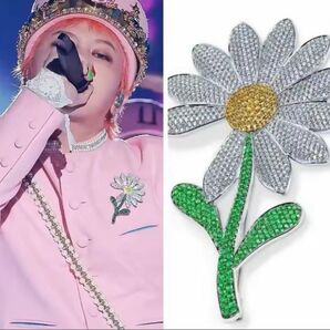 即日配送 デイジー ブローチ 花 アクセサリー G-DRAGON ジヨン BIGBANG