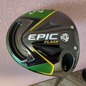 【美品】EPIC FLASH SUB ZERO エピック フラッシュ サブゼロ ドライバー 10.5 シャフトSR カーボン 純正