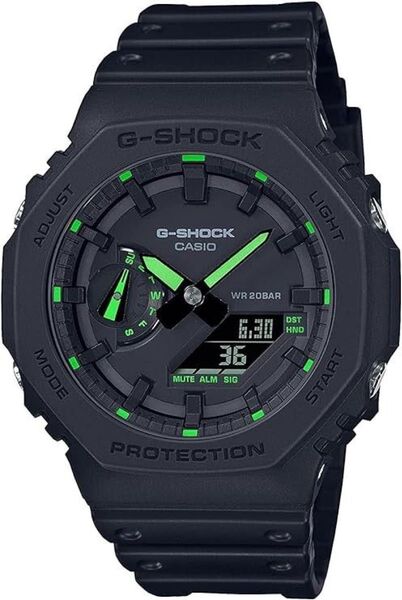 CASIO Gショック 腕時計 GA-2100-1A3 デジアナ グリーン 逆輸入
